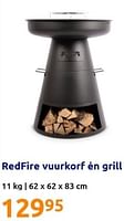 Promoties Redfire vuurkorf én grill - Redfire - Geldig van 22/05/2024 tot 28/05/2024 bij Action
