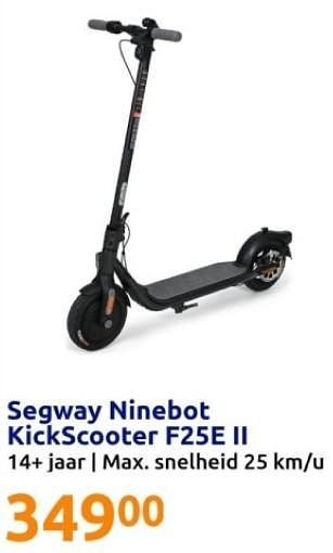 Promoties Segway ninebot kickscooter f25e ii - Segway - Geldig van 22/05/2024 tot 28/05/2024 bij Action
