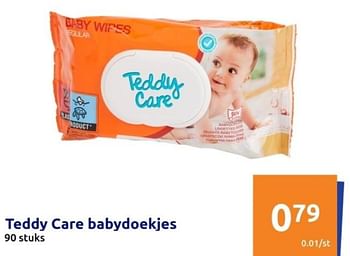Promotions Teddy care babydoekjes - Teddy Care - Valide de 22/05/2024 à 28/05/2024 chez Action
