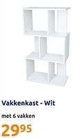 Promoties Vakkenkast - wit - Huismerk - Action - Geldig van 22/05/2024 tot 28/05/2024 bij Action
