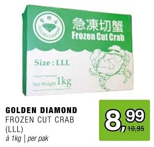 Promoties Golden diamond frozen cut crab - Huismerk - Amazing Oriental - Geldig van 15/05/2024 tot 04/06/2024 bij Amazing Oriental