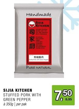 Promoties Sijia kitchen stuffed pork with green pepper - Huismerk - Amazing Oriental - Geldig van 15/05/2024 tot 04/06/2024 bij Amazing Oriental