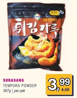 Promoties Surasang tempura powder - Huismerk - Amazing Oriental - Geldig van 15/05/2024 tot 04/06/2024 bij Amazing Oriental