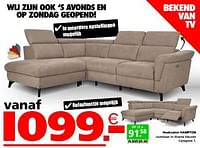 Promoties Hoeksalon hampton - Huismerk - Seats and Sofas - Geldig van 27/05/2024 tot 02/06/2024 bij Seats and Sofas