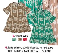 Promoties Kinder jurk - Huismerk - Wibra - Geldig van 21/05/2024 tot 03/06/2024 bij Wibra