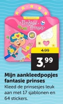 Promoties Mijn aankleedpopjes fantasie prinses - Huismerk - Boekenvoordeel - Geldig van 25/05/2024 tot 02/06/2024 bij BoekenVoordeel