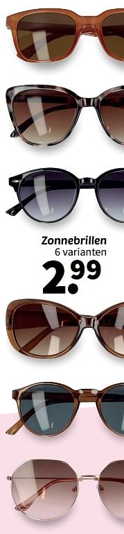 Promoties Zonnebrillen - Huismerk - Wibra - Geldig van 21/05/2024 tot 03/06/2024 bij Wibra