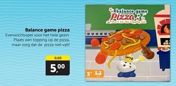 Promoties Balance game pizza - Huismerk - Boekenvoordeel - Geldig van 25/05/2024 tot 02/06/2024 bij BoekenVoordeel