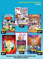 Promoties Diverse disney titels films - Disney - Geldig van 25/05/2024 tot 02/06/2024 bij BoekenVoordeel
