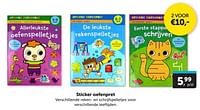 Promoties Sticker oefenpret - Huismerk - Boekenvoordeel - Geldig van 25/05/2024 tot 02/06/2024 bij BoekenVoordeel