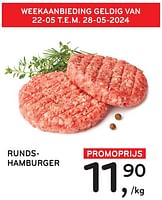 Promoties Rundshamburger - Huismerk - Alvo - Geldig van 22/05/2024 tot 04/06/2024 bij Alvo