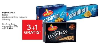 Promoties Al dente macaroni kort - Soubry - Geldig van 22/05/2024 tot 04/06/2024 bij Alvo