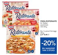 Promoties Pizza 4 formaggi - Dr. Oetker - Geldig van 22/05/2024 tot 04/06/2024 bij Alvo
