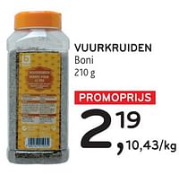 Promoties Vuurkruiden boni - Boni - Geldig van 22/05/2024 tot 04/06/2024 bij Alvo
