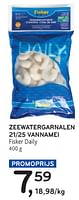 Promoties Zeewatergarnalen 21-25 vannamei fisker daily - Fisker - Geldig van 22/05/2024 tot 04/06/2024 bij Alvo