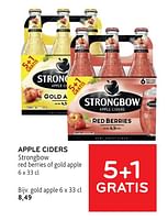 Promoties Apple ciders strongbow gold apple - Strongbow - Geldig van 22/05/2024 tot 04/06/2024 bij Alvo