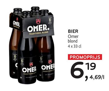 Promoties Bier omer blond - Omer - Geldig van 22/05/2024 tot 04/06/2024 bij Alvo