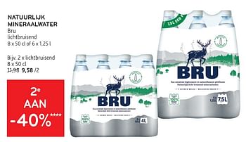 Promoties Natuurlijk mineraalwater bru lichtbruisend - Bru - Geldig van 22/05/2024 tot 04/06/2024 bij Alvo