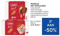 Promoties Roomijs met speculoos lotus biscoff ijstaart - Lotus Bakeries - Geldig van 22/05/2024 tot 04/06/2024 bij Alvo