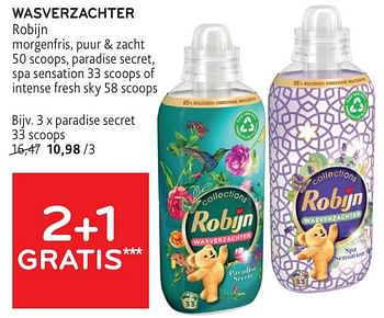 Promoties Wasverzachter robijn paradise secret - Robijn - Geldig van 22/05/2024 tot 04/06/2024 bij Alvo