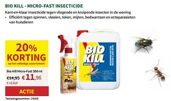 Promoties Bio kill micro fast insecticide - Bio Kill - Geldig van 22/05/2024 tot 02/06/2024 bij Horta