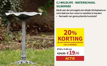 Promoties Cj wildlife waterschaal silbersee - CJ Wildlife - Geldig van 22/05/2024 tot 02/06/2024 bij Horta