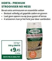Promoties Horta premium strooivoer no mess - Huismerk - Horta - Geldig van 22/05/2024 tot 02/06/2024 bij Horta