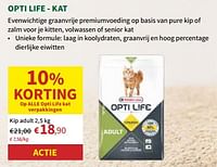 Promoties Opti life kat kip adult - Versele-Laga - Geldig van 22/05/2024 tot 02/06/2024 bij Horta