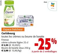 Promotions Carlsbourg toutes les crèmes ou beurre de baratte - Carlsbourg - Valide de 22/05/2024 à 04/06/2024 chez Colruyt