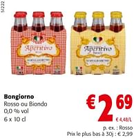 Promotions Bongiorno rosso ou biondo - Bon Giorno - Valide de 22/05/2024 à 04/06/2024 chez Colruyt