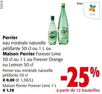Promotions Perrier eau minérale naturelle pétillante - Perrier - Valide de 22/05/2024 à 04/06/2024 chez Colruyt