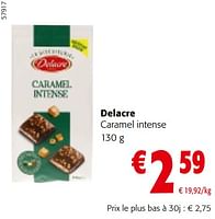 Promotions Delacre caramel intense - Delacre - Valide de 22/05/2024 à 04/06/2024 chez Colruyt