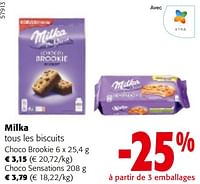 Promotions Milka tous les biscuits - Milka - Valide de 22/05/2024 à 04/06/2024 chez Colruyt