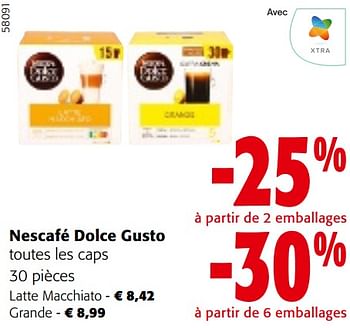 Promoties Nescafé dolce gusto toutes les caps - Nescafe - Geldig van 22/05/2024 tot 04/06/2024 bij Colruyt