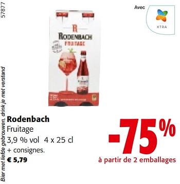 Promotions Rodenbach fruitage - Rodenbach - Valide de 22/05/2024 à 04/06/2024 chez Colruyt