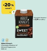 Promoties Abbot kinney’s chocolate hazelnut - Abbot Kinney's  - Geldig van 22/05/2024 tot 18/06/2024 bij Bioplanet