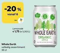 Promoties Whole earth lemonade - Whole Earth - Geldig van 22/05/2024 tot 18/06/2024 bij Bioplanet