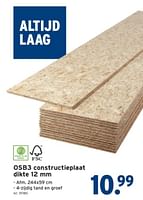 Promoties Osb3 constructieplaat - Huismerk - Gamma - Geldig van 22/05/2024 tot 04/06/2024 bij Gamma