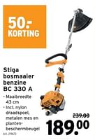 Promoties Stiga bosmaaier benzine bc 330 a - Stiga - Geldig van 22/05/2024 tot 04/06/2024 bij Gamma