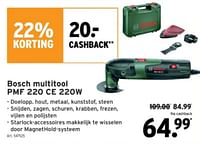 Promoties Bosch multitool pmf 220 ce - Bosch - Geldig van 22/05/2024 tot 04/06/2024 bij Gamma