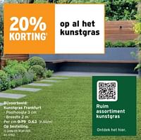 Promoties Kunstgras frankfurt - Huismerk - Gamma - Geldig van 22/05/2024 tot 04/06/2024 bij Gamma