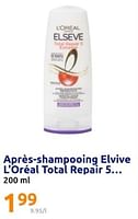 Promotions Après shampooing elvive l`oreal total repair 5 - L'Oreal Paris - Valide de 22/05/2024 à 28/05/2024 chez Action