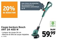 Promotions Coupe-bordure bosch art 24 400 w - Bosch - Valide de 22/05/2024 à 04/06/2024 chez Gamma