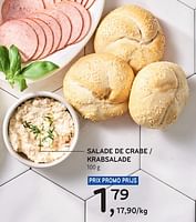 Promotions Salade de crabe - Produit maison - Alvo - Valide de 22/05/2024 à 04/06/2024 chez Alvo