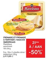 Promotions Fromage et fromage à tartiner - Maredsous - Valide de 22/05/2024 à 04/06/2024 chez Alvo