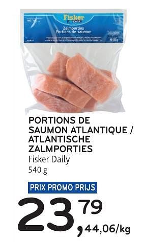 Promotions Portions de saumon atlantique fisker daily - Fisker - Valide de 22/05/2024 à 04/06/2024 chez Alvo