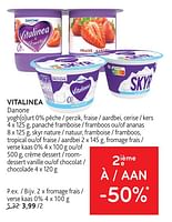 Promotions Vitalinea danone fromage frais 0% - Danone - Valide de 22/05/2024 à 04/06/2024 chez Alvo
