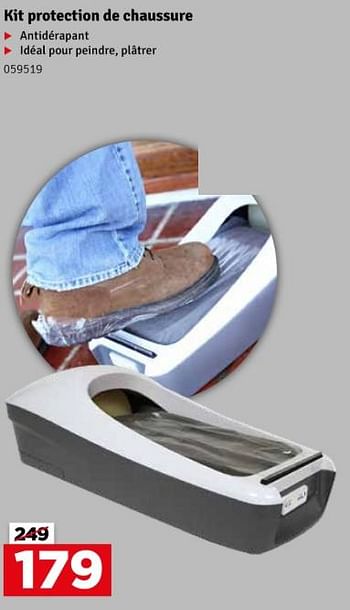 Promotions Kit protection de chaussure - Produit maison - Mr. Bricolage - Valide de 22/05/2024 à 23/06/2024 chez Mr. Bricolage
