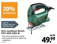 Promotions Scie sauteuse bosch pst 650 500w - Bosch - Valide de 22/05/2024 à 04/06/2024 chez Gamma