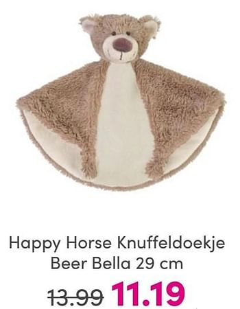 Promoties Happy horse knuffeldoekje beer bella - Happy Horse - Geldig van 25/05/2024 tot 31/05/2024 bij Baby & Tiener Megastore